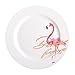 Produktbild socosy Keramik Flamingo Abendessen Teller/Dessertteller/Vorspeise Teller/Salatschälchen/Steak-Teller/Service für Party Küche 20,3 cm/25,4 cm S