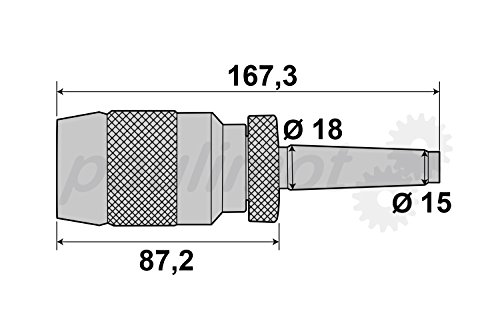 PAULIMOT Schnellspann-Bohrfutter 0-13 mm MK2 M10 - 4