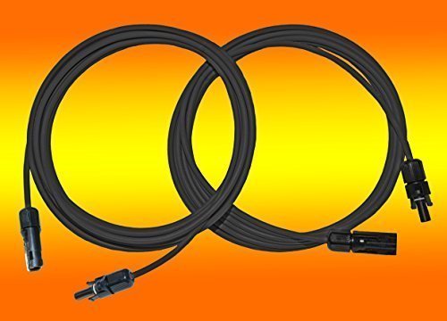 2 x 10m Solarkabel schwarz 4mm2 mit MC 4 Stecker montiert für PV Photovoltaik