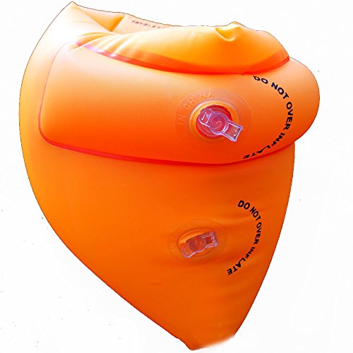 Preisvergleich Produktbild Rocita Arm Floaties Aufblasbare Schwimmarmbänder / Schwimmflügel für Erwachsene, Orange