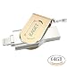 Produktbild Flash Laufwerk EAGET i80 64GB für iPhone/iPod/iPad/Mac MFi Zertifiziert, iOS OTG USB Stick mit Lightning und USB 3.0 duale Stecker für Handy und Computer [Fingerabdruck, Digital Verschlüsselter, Schlüsselring]
