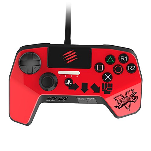 Mad Catz Street Fighter V FightPad Pro. Mando para videoconsola PlayStation 4 y PlayStation 3 - Rogo - Actualizado con las últimas innovaciones para juegos de lucha