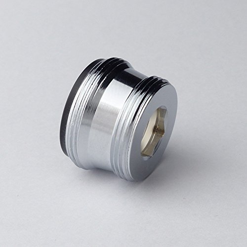 Adapter / Reduzierstück M24x1 Außengewinde auf M22x1 Außengewinde - lange Ausführung - zum Anschließen von Wasserhahn-Vorsatzgeräten an Armaturen mit M24x1 Innengewinde