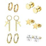 Pendientes aros oro hombre mujer niña bisuteria La alta superficie pulida de la artesanía, hace que sea un brillo duradero.