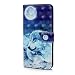 Produktbild Honor 10 Lite Hülle Wallet Case 3D Bookstyle Brieftasche PU Leder Handytasche Handyhülle für Honor 10 Lite Blumen Schutzhülle Wallet Flipcase Standfunktion Lederhülle Handycase Cover Mond Wolf