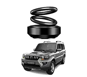 PRIKNIK Solar Energy Rotating Car Perfume with Long Lasting Organic Fragrance, Feel-Good Premium Car Air freshener Compatible with Mahindra Scorpio