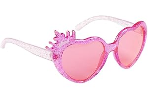 CARTOON Lunettes de soleil enfant Princesses Disney Protection UV Lunettes en forme de coeur, rose