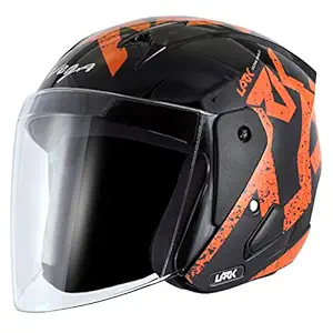 Vega Lark Victor Black Orange Helmet, M