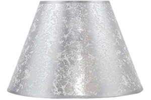 FABRILAMP Pantalla Lourdes Conica Plata E27 25dx13dx19h