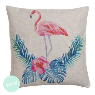 Kissen Flamingo 45x45 cm.
