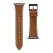 Produktbild Roobaya | French Calf Lederarmband für Apple Watch Series 1, 2, 3 und 4, (42/44 - Space Grau Aluminium, Cognac)