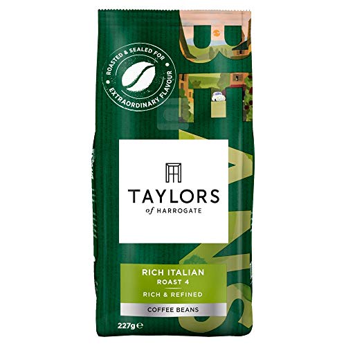 Taylors of Harrogate Rich Italian Coffee Beans, 227 g, Pack of 6