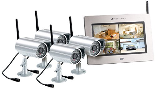 Preisvergleich Produktbild VisorTech Kabelloses Überwachungssystem mit 4 IR-Funk-Kameras