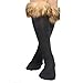 Price comparison product image OMO One Pair Women Lady WARM SOFT COZY FUZZY Fashion Faux Fur Leg Warmers Sock Boots Cuffs Cover (Brown)