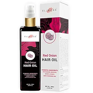 ELIBLISS Red Onion Hair Oil For Natural Hair Care and Hair Fall Control