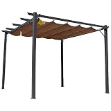 ✅MULTIUSOS: Gazebo cenador, adecuado para jardín, terraza, patio y actividades al aire libre. Proporciona una sombra óptima y un ambiente fresco