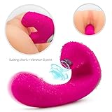 Simulated Oral Sucking Toys 9 Frequency Vibration n Suction Soft Touch Internal Clot Sucking Toy for Women (P