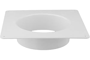 GETTIMORE Flangia del connettore della bocchetta dell'aria, materiale plastico, adatto per cappe aspiranti e cappe da cucina (150 mm)