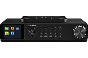 Grundig DKR Dab+ Radio de Cuisine avec Bluetooth et réception Dab+ Dab+, Web. Noir