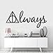 Produktbild Harry Potter Heiligtümer des Todes Symbol immer, abnehmbarer Wandtattoo, selbstklebend Aufkleber, Vinyl Art Decor, Raum Dekoration, Zitate für Wände - H 33 x W 76 cm / H 13 x W 30 in