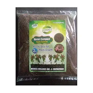 AGRONIX Vermi Compost Plant Fertilizer Manure for Garden (2kg)