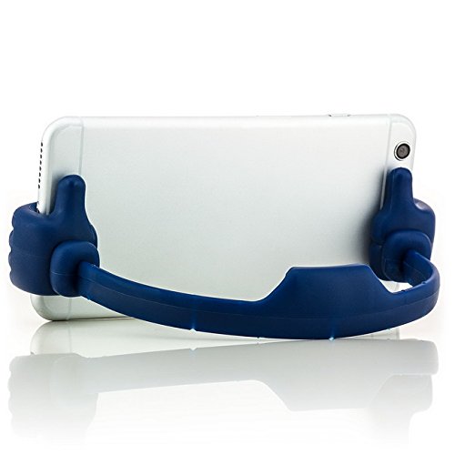Saxonia Smartphone Tablet Handy Ständer Tisch Halterung universal E-Reader Stand Holder | blau - 5
