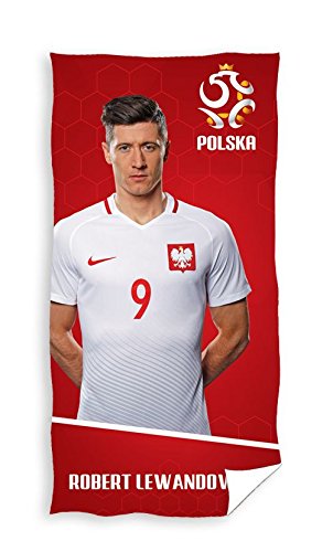 Preisvergleich Produktbild Nationalmannschaft Polen Strandtuch Robert Lewandowski