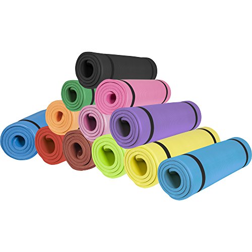 Gorilla Sports Yogamatte (190x100cm) – Rutschfeste Sportmatte für Pilates, Yoga, Fitness, Workout, in verschiedenen Farben – Dicke 1,5cm - 3