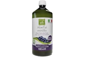Benessence - Succo di Aloe Vera con Mirtillo - Azione detox, migliora il microcircolo - 1000 ML