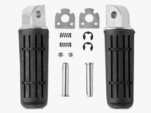 Tengchang Black Motorcycles Footrests Foot Pegs For Yamaha FZS1000 FAZER 1000 1998 99 00 01 02 2003 FZ6S 2004-2006 FJR1300 FZ400 FZ6R XJR400 XJR1200 XJR1300 XJ6