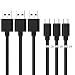 Produktbild Kit Me Out Für Samsung Galaxy A40 [3-Stück] [1M & 2M & 3M] Datenkabel USB C Typ C Kabel [USB 3.0] Schnelles Aufladen und Synchronisation [3.1 Amp] Nylon Ladekabel - Schwarz