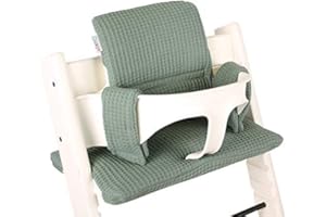 Ukje | Sitzkissen für Stokke Tripp Trapp Hochstuhl | Viele Farben & Muster | In Europa handgefertigt | Geeignet als Stokke Tripp Trapp Sitzkissen, Tripp Trapp Sitzkissen abwaschbar, Stokke Sitzkissen