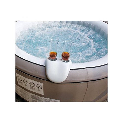 Steinbach Whirlpoolzubehör MSpa Comfort Set (2 Kopfstützen, 1 Getränkehalter), Weiß, 3-teilig