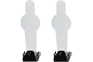 ‎ATFLBOX ATFLBOX 2 Pcs Zurücksetzen des Metallschießzielständers mit Zielstahlplatten in menschlicher Form für Airsoft BB-Pistolen für Außen- und Innenbereiche (POP)