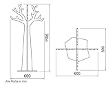 Kleiderständer im Baumlook für Kinder, Baumgarderobe Jasmin - 8