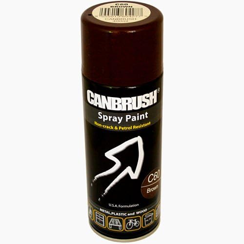 Canbrush BROWN Spray Paint Auto Diy Purpose Colour Aerosol Can C60