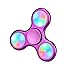 Produktbild Petansy LED-Beleuchtung Hand Spinner Stress Relief Spielzeug Multicolor Tri Focus Spielzeug Angst Hilfe Fokus für Kinder und Erwachsene Stress Reducer (Pink)
