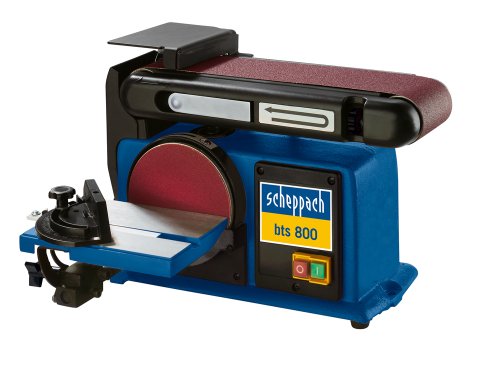Scheppach Bandschleifer – Tellerschleifer bts 800 – mit 5er Set Schleifmittel - 3