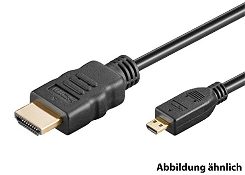 Full-HD-Adapterkabel, Micro-HDMI (D) auf HDMI (A), 3 Meter - 2