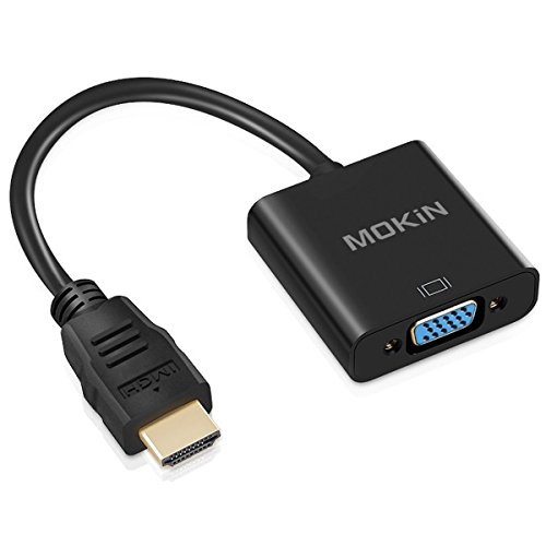 HDMI zu VGA, Mokin 1080P Active HDTV HDMI zu VGA männlich zu weiblich Adapter Konverter Kabel für HDMI PC/Laptop