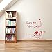 Price comparison product image Happy Puppy with"Show Me Your Smile" Wall Sticker Bathroom Kids Home Decoration Vinyl Art Removable Poster Mural Decals ~1 84 * 62cm
