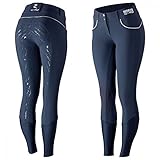 Mittlere Bundhöhe horze Nordic Performance Damen Silikon Vollbesatzreithose