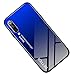 Produktbild Fantasyqi Handyhülle Kompatibel mit Xiaomi Redmi K20 / Xiaomi Redmi K20 Pro Hülle Gehärtetes Glas Zurück mit Weichem TPU Silikon Rahmen Farbmischung Glas Design Ultradünn Slim Case Cool