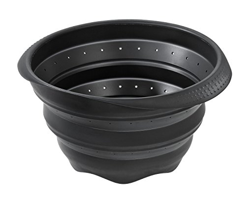 Lurch 210275 Faltsieb, 4 L, Silikon, schwarz