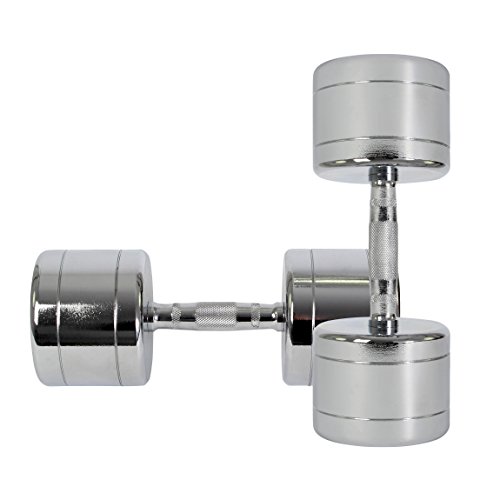 Chrom Hanteln Paar Gerändelter Griff 1 – 30 kg Kurzhantel Set - 3