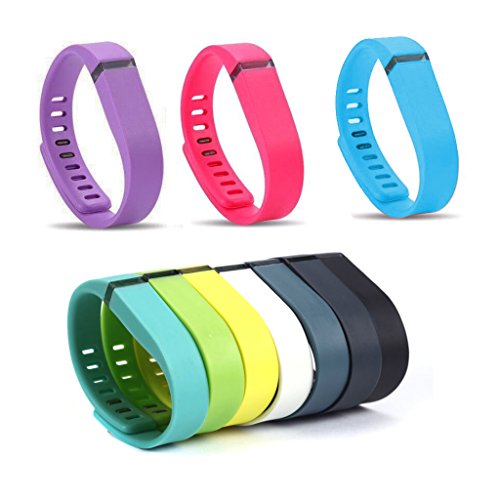 Sangle R  glable Bandes De Montre Bracelet Pour Fitbit Flex Smartphone - Jaune