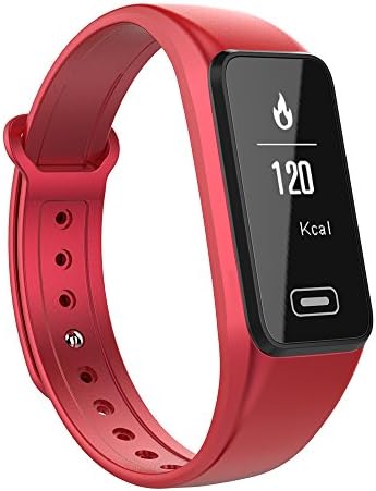 RimeU Activity Fitness Tracker Smart Bracelet With 0.96 Inch OLED Touch Screen Sports Watch IP67 Waterproof Bluetooth Wristband Pedometer Heart Rate Sleep Monitor Sedentary Reminder Alarm Clock for Android Samsung LG Xiaomi Moto iPhone Gift for Women Men Friends Kids Parents