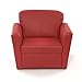 Kids armchair red | Faux leather | Children's armchair for boys and girls | Toddler couch | Tub Upholstered Foam Baby Chair Seat Stool for reading and play