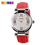 Easy Go Shopping Uhr Damen Leder Damenuhr Quarz Uhr Mode Gürtel Uhr Anti-Frauentisch (Color : 1)