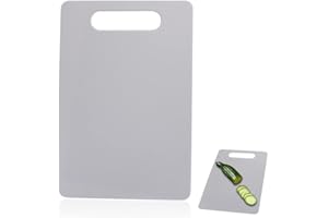 MNVD Chopping Board Plastic Cutting Board Non-Slip Feet and Juice Grooves Cutting pad for Kitchen Food Cutting mat Ideal for Fruits Vegetables Meats Assorted Color (Pack of 1)